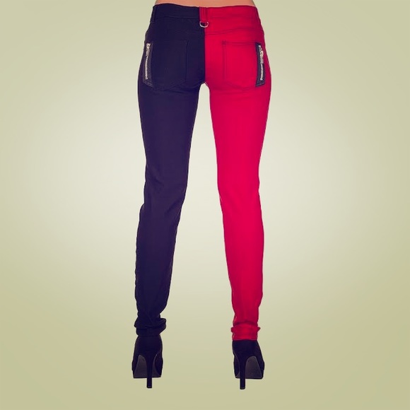 Banned Apparel Pants - Banned Apparel Split Leg Skinny Pants Punk